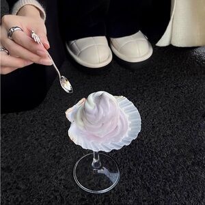 Clam design dessert plate/cup